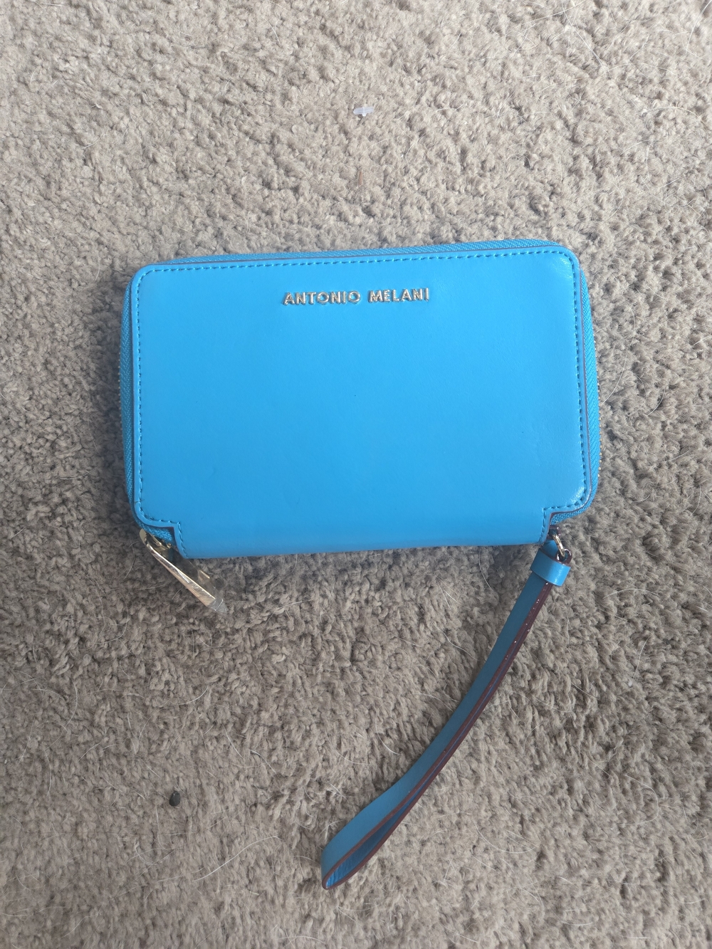 Antonio Melani Bright Turquoise Wristlet Wallet
